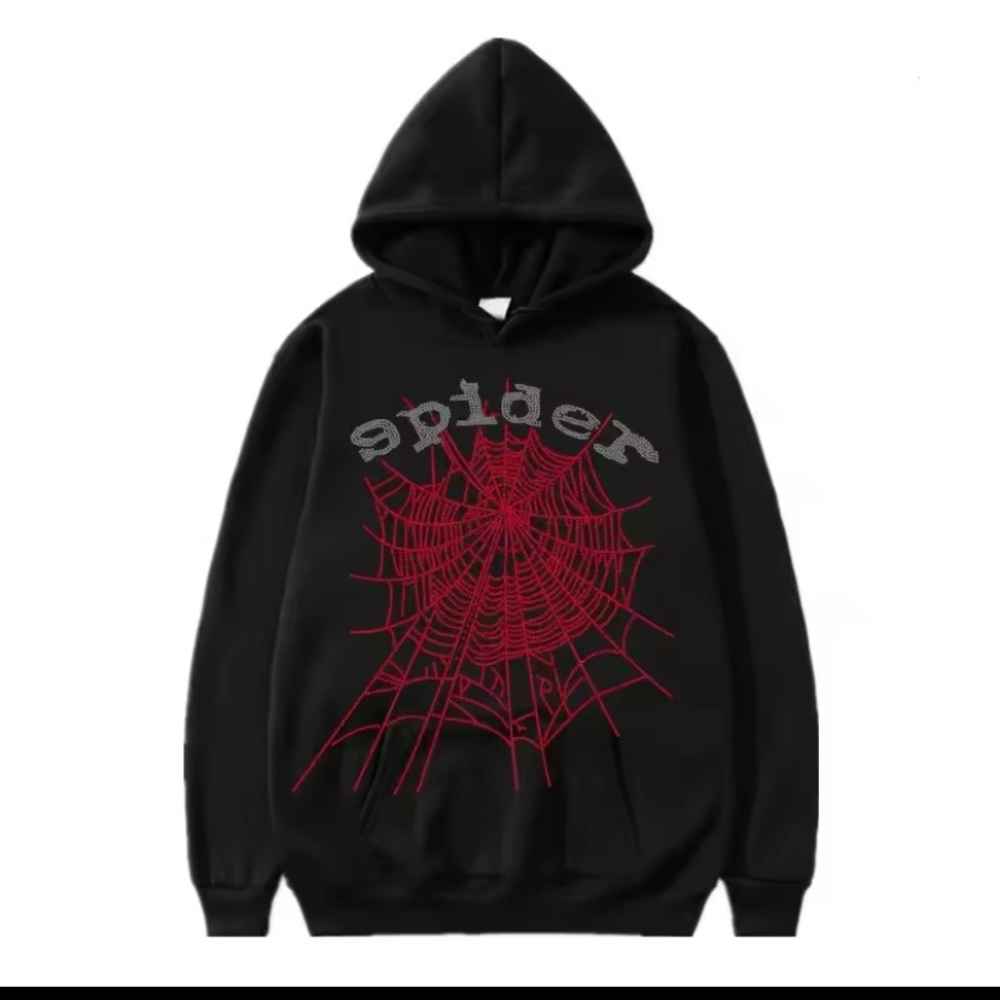 Black or Grey Graphic Spider hoodie